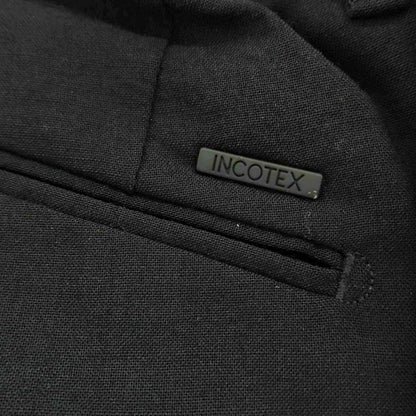【新品】インコテックス スローウェア INCOTEX SLOWEAR TEKNOSARTORIAL ストレッチ ウールナイロン イージースラックスパンツ ブラック【 44 】【 状態ランクN 】【 メンズ 】