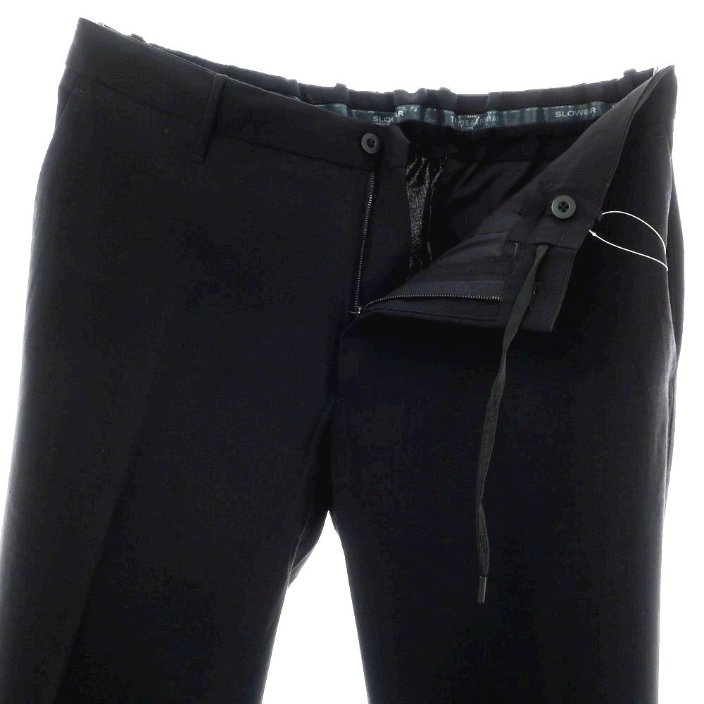 【新品】インコテックス スローウェア INCOTEX SLOWEAR TEKNOSARTORIAL ストレッチ ウールナイロン イージースラックスパンツ ブラック【 52 】【 状態ランクN 】【 メンズ 】