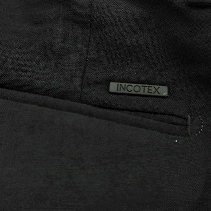 【新品】インコテックス スローウェア INCOTEX SLOWEAR TEKNOSARTORIAL ストレッチ ウールナイロン イージースラックスパンツ ブラック【 52 】【 状態ランクN 】【 メンズ 】
