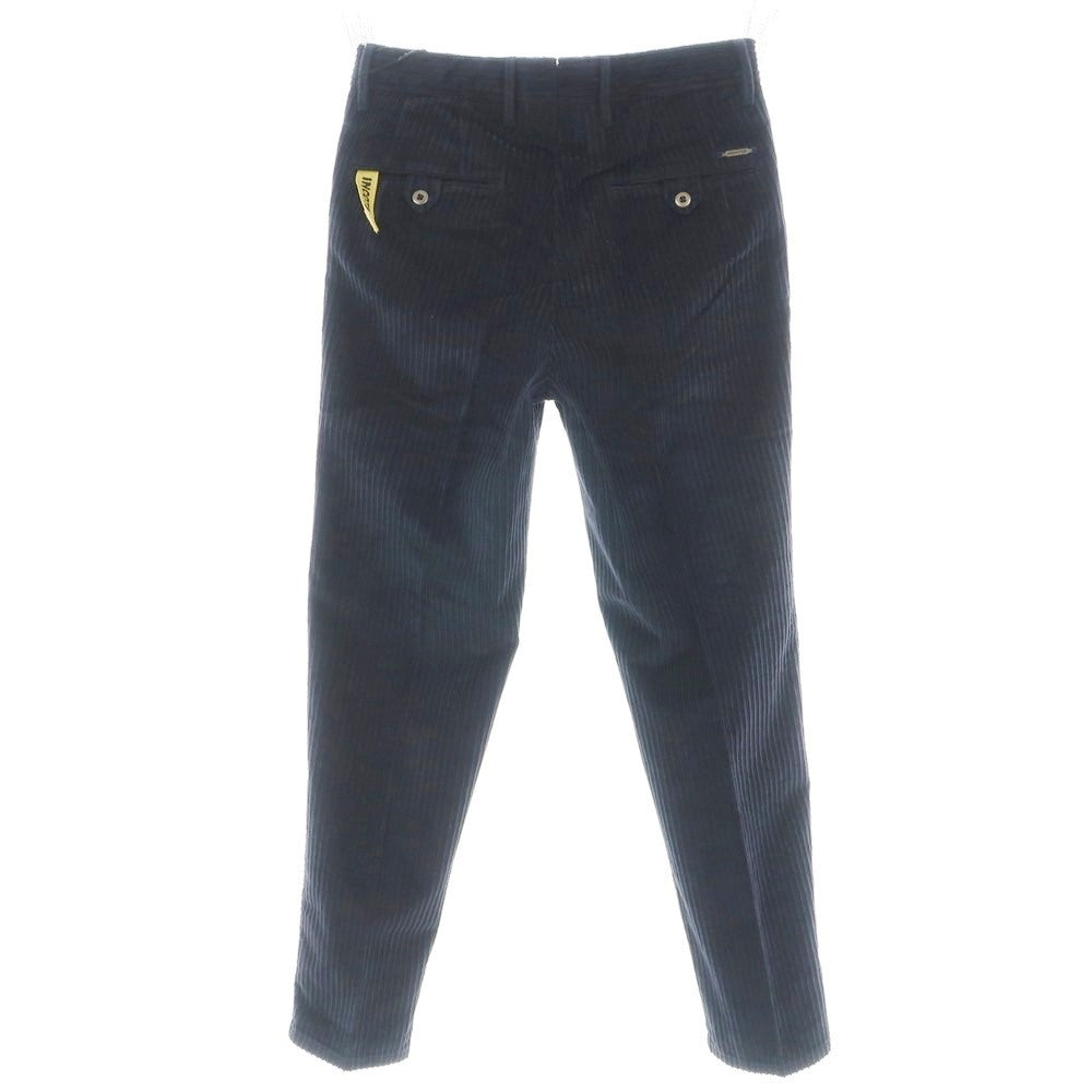 【新品】インコテックス スラックス INCOTEX SLACKS ストレッチ コットン 太畝 コーデュロイパンツ ネイビー【 30 】【 状態ランクN 】【 メンズ 】