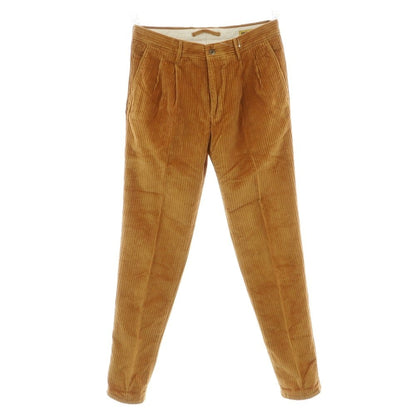 【新品】インコテックス スラックス INCOTEX SLACKS ストレッチ コットン 太畝 コーデュロイパンツ オレンジブラウン【 32 】【 状態ランクN 】【 メンズ 】