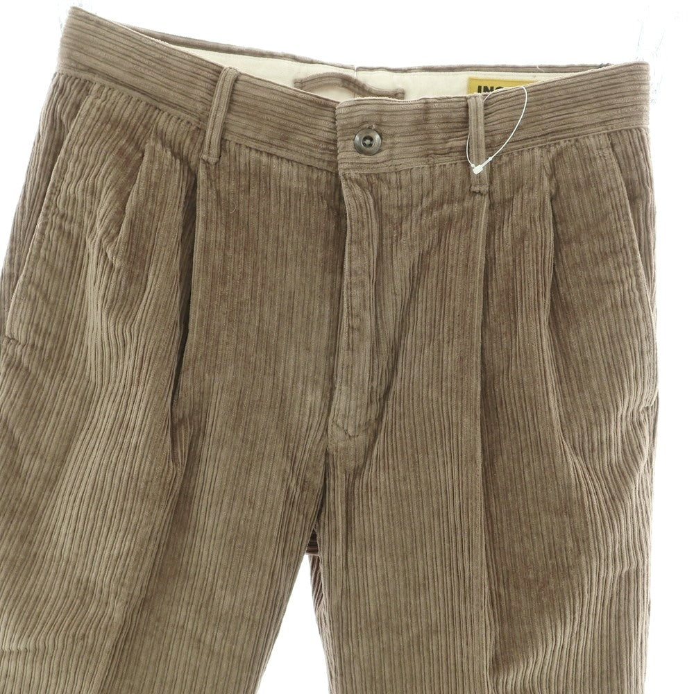 【新品】インコテックス スラックス INCOTEX SLACKS ストレッチ コットン 太畝 コーデュロイパンツ グレージュ【 31 】【 状態ランクN 】【 メンズ 】