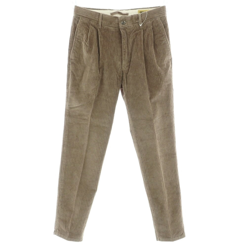 【新品】インコテックス スラックス INCOTEX SLACKS ストレッチ コットン 太畝 コーデュロイパンツ グレージュ【 32 】【 状態ランクN 】【 メンズ 】
