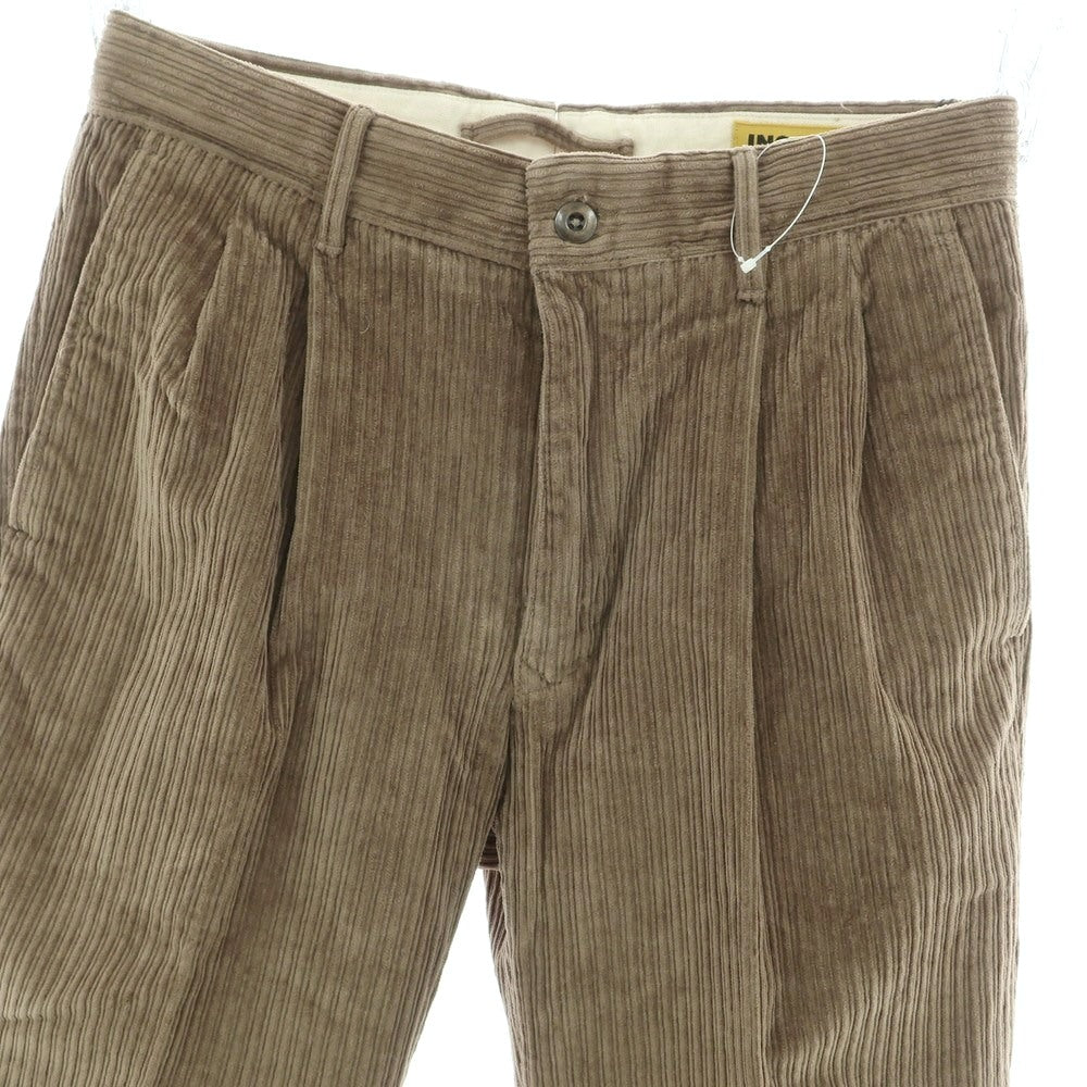 【新品】インコテックス スラックス INCOTEX SLACKS ストレッチ コットン 太畝 コーデュロイパンツ グレージュ【 32 】【 状態ランクN 】【 メンズ 】