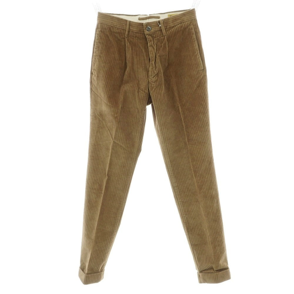 【新品】インコテックス スラックス INCOTEX SLACKS ストレッチ コットン 太畝 コーデュロイパンツ オーカー【 29 】【 状態ランクN 】【 メンズ 】[EPD]