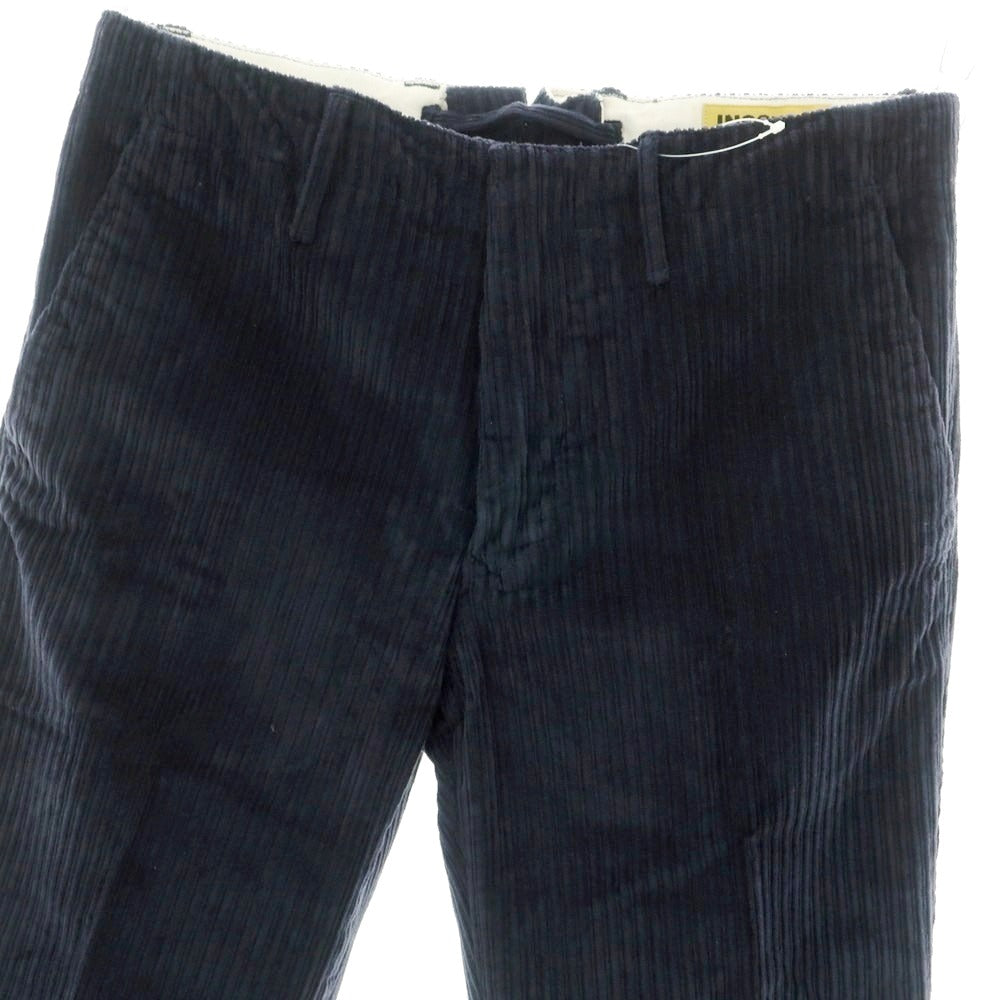 【新品】インコテックス INCOTEX 太畝コーデュロイ スラックスパンツ ネイビー【 31 】【 状態ランクN 】【 メンズ 】