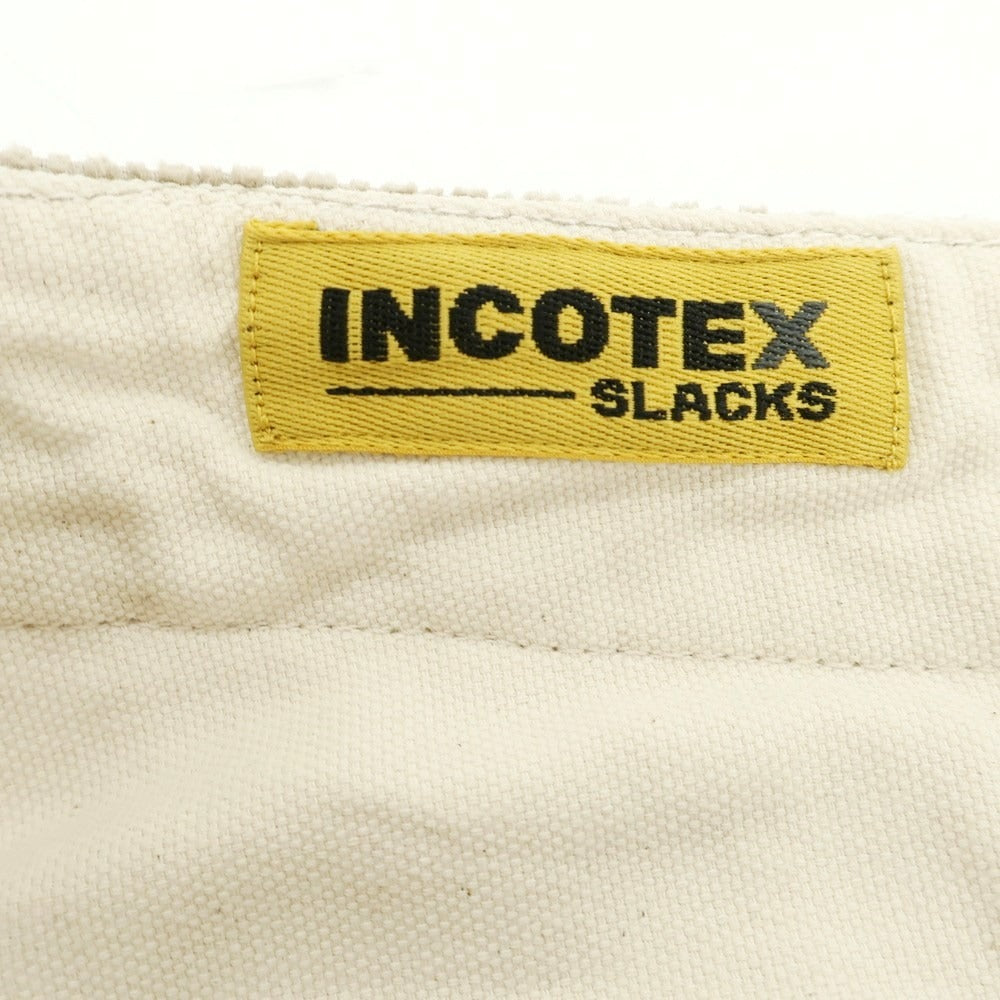 【新品】インコテックス INCOTEX 太畝ストレッチコーデュロイ スラックスパンツ ダークベージュ【 30 】【 状態ランクN 】【 メンズ 】