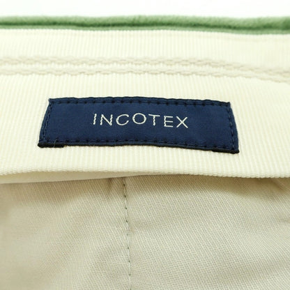 【新品】インコテックス INCOTEX 太畝コーデュロイ スラックスパンツ グリーン系【 48 】【 状態ランクN 】【 メンズ 】