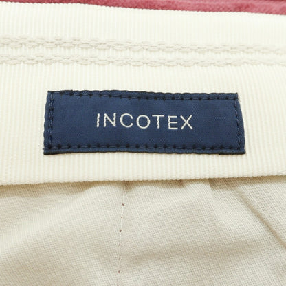 【新品】インコテックス INCOTEX 太畝コーデュロイ スラックスパンツ ワインレッド【 46 】【 状態ランクN 】【 メンズ 】