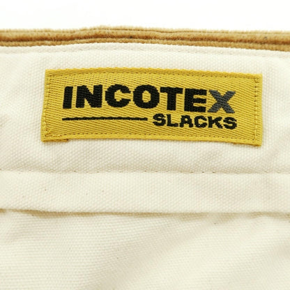 【新品】インコテックス INCOTEX 【新品】インコテックス INCOTEX ペンキ 太畝コーデュロイ スラックスパンツ イエローオーカー系【 32 】【 状態ランクN 】【 メンズ 】
