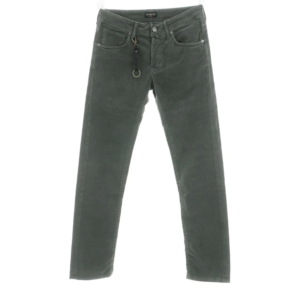 【新品アウトレット】インコテックス ブルーディヴィジョン INCOTEX BLUE DIVISION 細畝コーデュロイ 5ポケットパンツ グレイッシュグリーン【 29 】【 状態ランクN 】【 メンズ 】