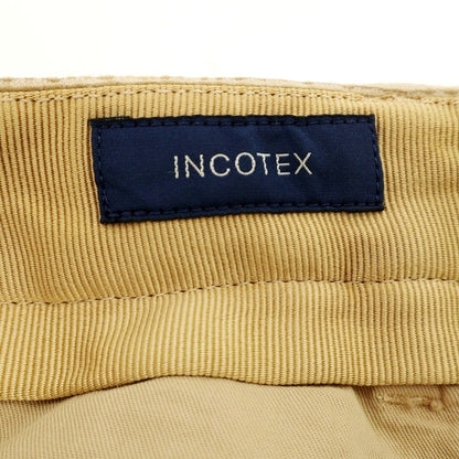【新品】インコテックス INCOTEX 細畝コーデュロイ スラックスパンツ カーキベージュ【 52 】【 状態ランクN 】【 メンズ 】