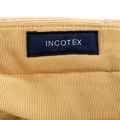 【新品アウトレット】インコテックス INCOTEX 細畝コーデュロイ スラックスパンツ ベージュ【 48 】【 状態ランクN- 】【 メンズ 】