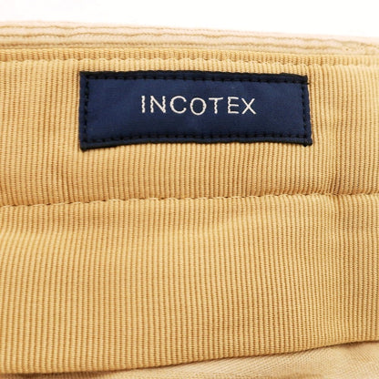 【新品アウトレット】インコテックス INCOTEX 細畝コーデュロイ スラックスパンツ ベージュ【 52 】【 状態ランクN- 】【 メンズ 】