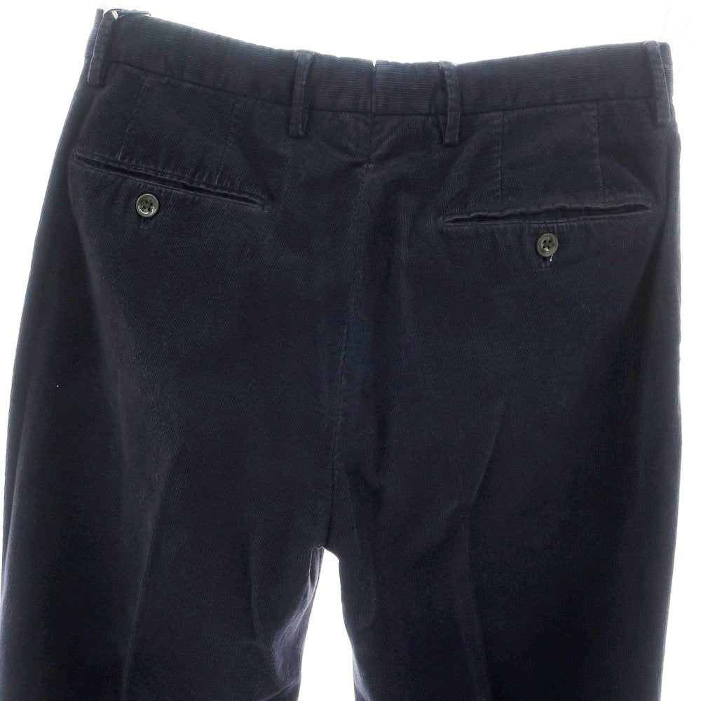 【新品】インコテックス INCOTEX 細畝コーデュロイ スラックスパンツ ネイビー【 48 】【 状態ランクN 】【 メンズ 】