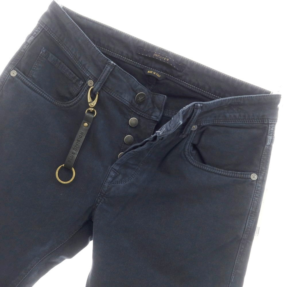 [New] INCOTEX BLUE DIVISION Slim Stretch Cotton 5 Pocket Pants Navy (08) [29] [Condition Rank N] [Men&
