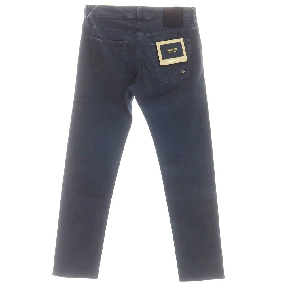 [New] INCOTEX BLUE DIVISION Slim Stretch Cotton 5 Pocket Pants Navy (08) [29] [Condition Rank N] [Men&