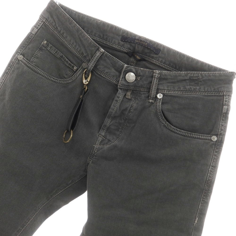 【新品】インコテックス ブルーディヴィジョン INCOTEX BLUE DIVISION Slim ストレッチコットン 5ポケットパンツ ダークグレー（07）【 29 】【 状態ランクN 】【 メンズ 】