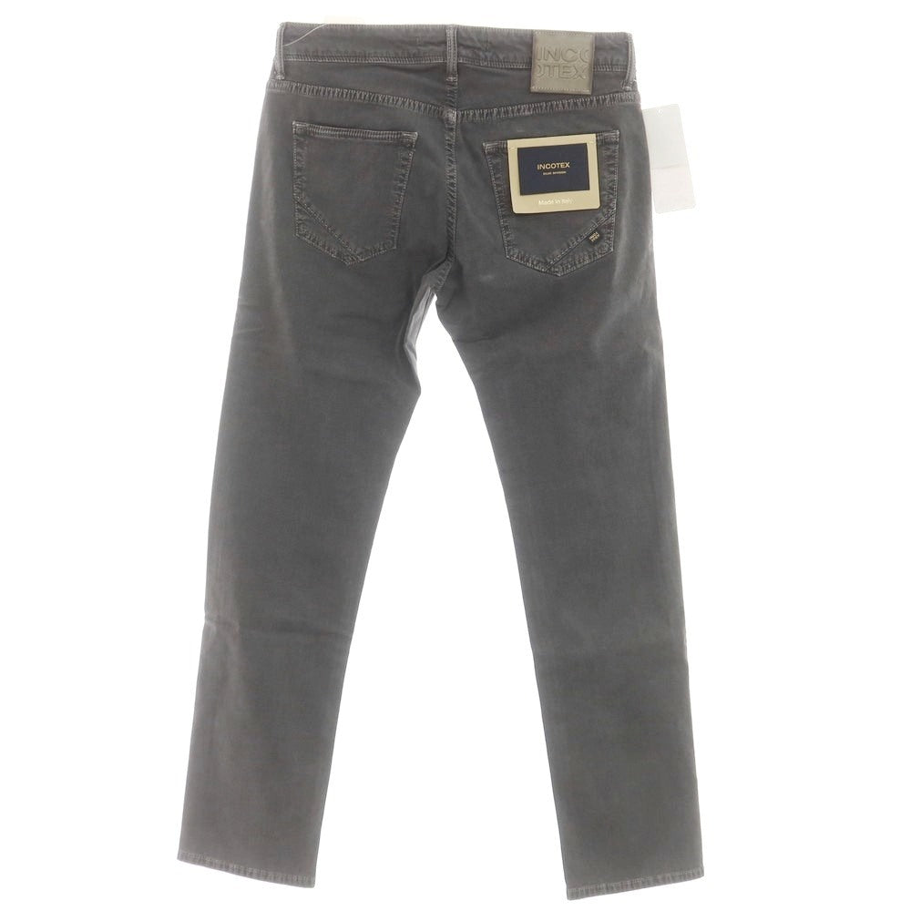 [New] INCOTEX BLUE DIVISION Slim Stretch Cotton 5 Pocket Pants Dark Gray (07) [31] [Condition Rank N] [Men&
