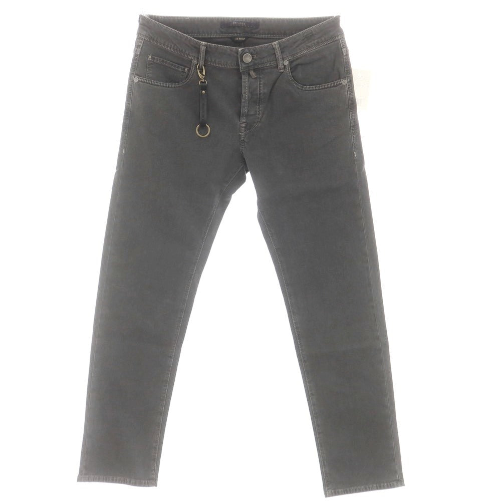 [New] INCOTEX BLUE DIVISION Slim Stretch Cotton 5 Pocket Pants Dark Gray (07) [33] [Condition Rank N] [Men&