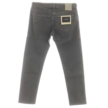 [New] INCOTEX BLUE DIVISION Slim Stretch Cotton 5 Pocket Pants Dark Gray (07) [33] [Condition Rank N] [Men&