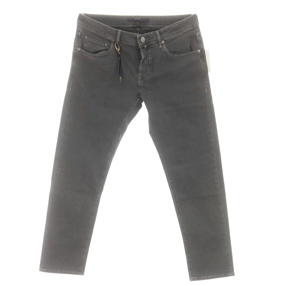 [New] INCOTEX BLUE DIVISION Slim Stretch Cotton 5 Pocket Pants Dark Gray (07) [34] [Condition Rank N] [Men&