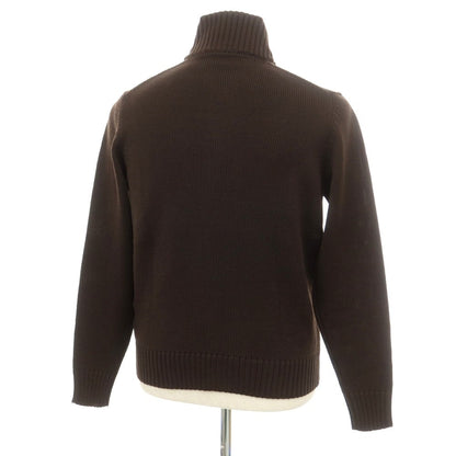 [New] ZANONE CHIOTO Kyoto mid gauge wool stand collar cardigan dark brown [48] [Condition rank N] [Men&