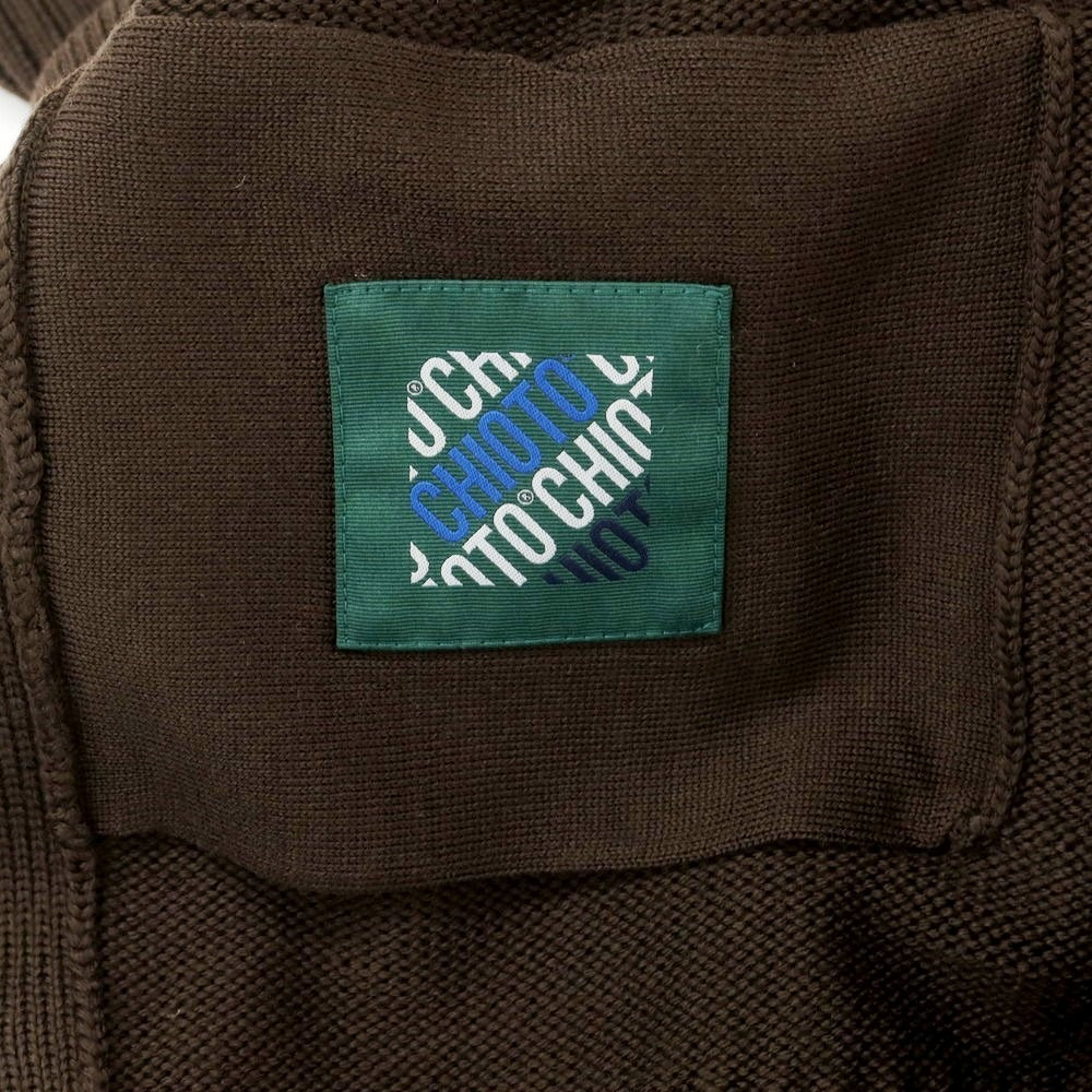 [New] ZANONE CHIOTO Kyoto mid gauge wool stand collar cardigan dark brown [50] [Condition rank N] [Men&