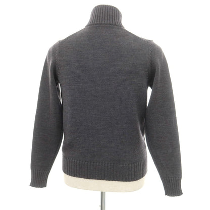 [New] ZANONE CHIOTO Kyoto mid gauge wool stand collar cardigan, dark grey [44] [Condition Rank N] [Men&