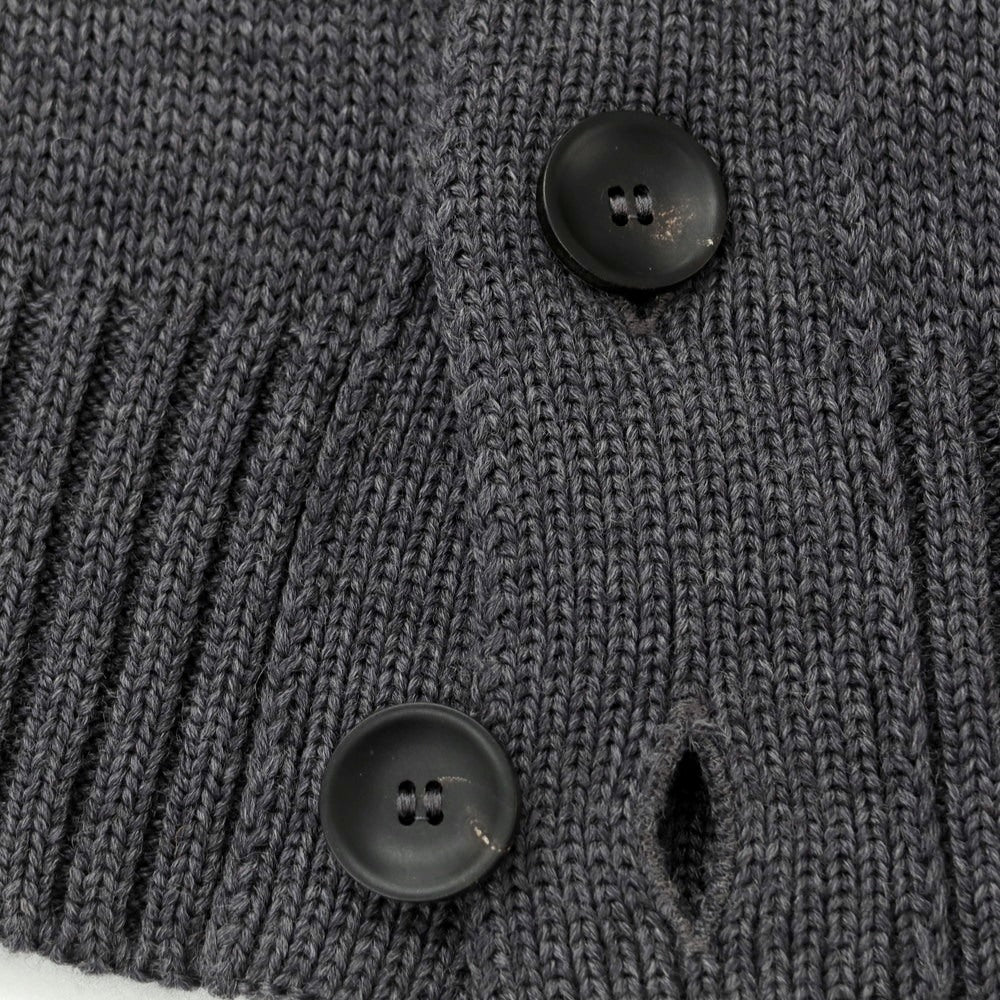 [New] ZANONE CHIOTO Kyoto mid gauge wool stand collar cardigan, dark grey [44] [Condition Rank N] [Men&