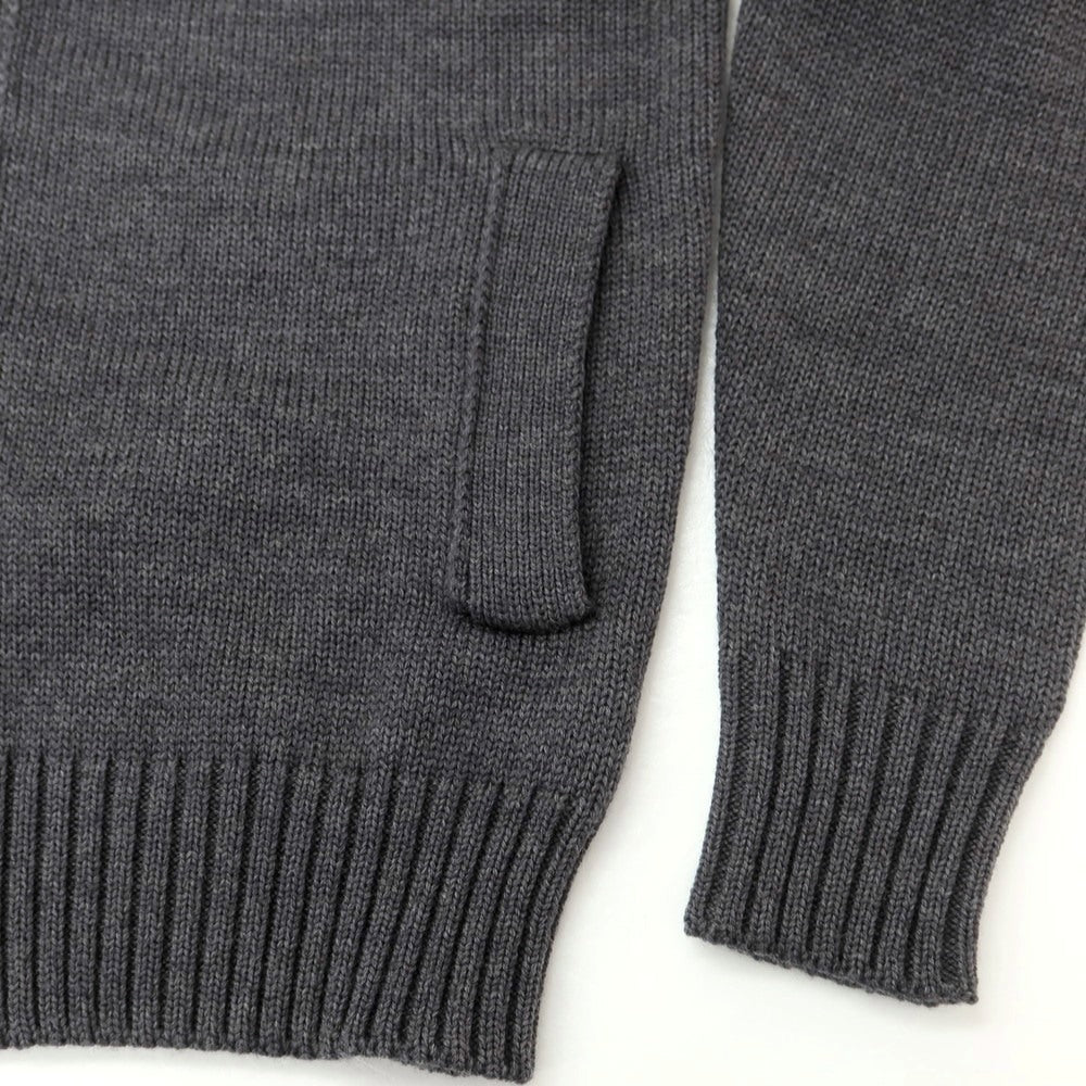 [New] ZANONE CHIOTO Kyoto mid gauge wool stand collar cardigan, dark grey [44] [Condition Rank N] [Men&