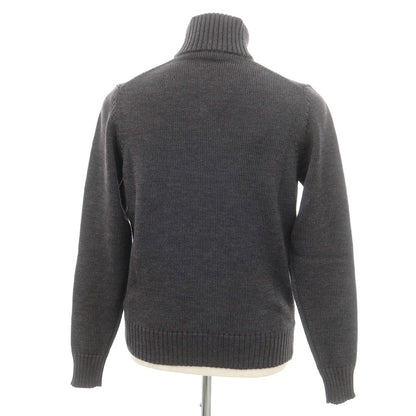 [New] ZANONE CHIOTO Kyoto mid gauge wool stand collar cardigan dark grey [46] [Condition rank N] [Men&