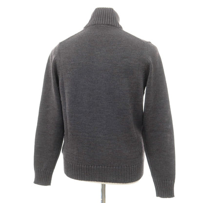 [New] ZANONE CHIOTO Kyoto mid gauge wool stand collar cardigan, dark grey [48] [Condition Rank N] [Men&