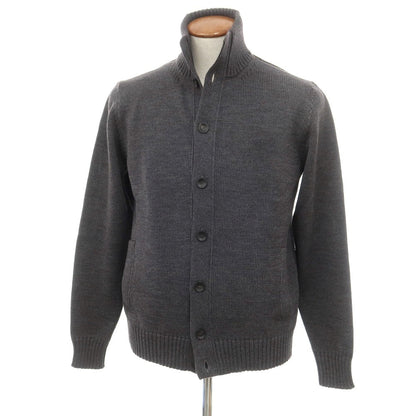 [New] ZANONE CHIOTO Kyoto mid gauge wool stand collar cardigan, dark grey [50] [Condition Rank N] [Men&