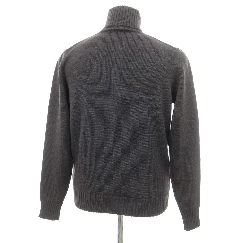 [New] ZANONE CHIOTO Kyoto mid gauge wool stand collar cardigan, dark grey [50] [Condition Rank N] [Men&