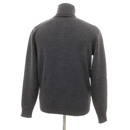 [New] ZANONE CHIOTO Kyoto mid gauge wool stand collar cardigan, dark grey [50] [Condition Rank N] [Men&