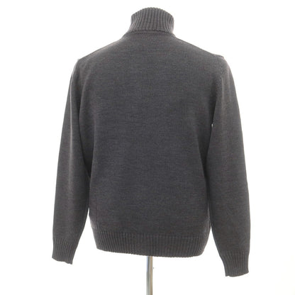 [New] ZANONE CHIOTO Kyoto mid gauge wool stand collar cardigan, dark grey [54] [Condition Rank N] [Men&
