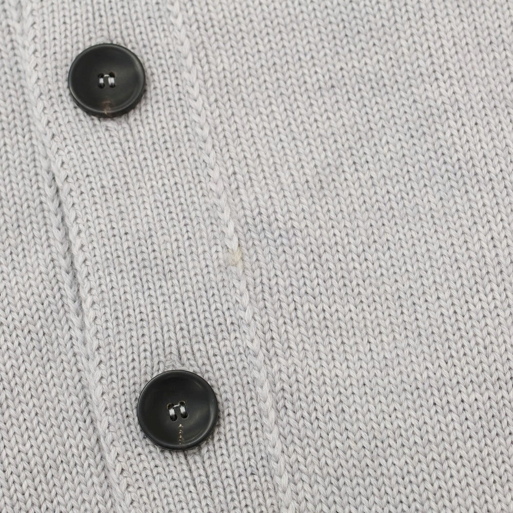 [New Outlet] ZANONE CHIOTO Kyoto Mid-gauge Wool Stand Collar Cardigan Light Gray [44] [Condition Rank N-] [Men&