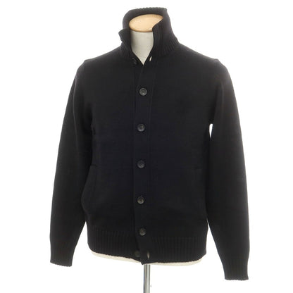 [New] ZANONE CHIOTO Kyoto Mid-gauge Wool Stand Collar Cardigan Black [46] [Condition Rank N] [Men&
