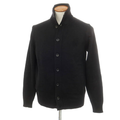 [New] ZANONE CHIOTO Kyoto Mid-gauge Wool Stand Collar Cardigan Black [50] [Condition Rank N] [Men&
