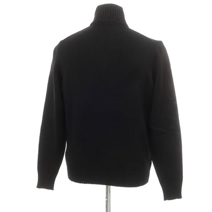 [New] ZANONE CHIOTO Kyoto Mid-gauge Wool Stand Collar Cardigan Black [50] [Condition Rank N] [Men&