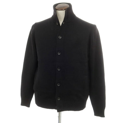 [New] ZANONE CHIOTO Kyoto Mid-gauge Wool Stand Collar Cardigan Black [52] [Condition Rank N] [Men&