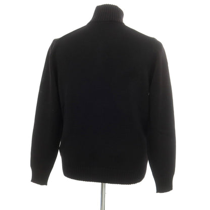 [New] ZANONE CHIOTO Kyoto Mid-gauge Wool Stand Collar Cardigan Black [52] [Condition Rank N] [Men&