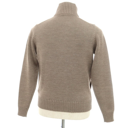 [New] ZANONE CHIOTO Kyoto mid-gauge wool stand-up collar cardigan, taupe [44] [Condition rank N] [Men&
