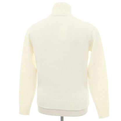 [New] ZANONE CHIOTO Kyoto mid gauge wool stand collar cardigan off white [44] [Condition rank N] [Men&