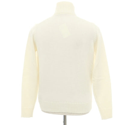 [New] ZANONE CHIOTO Kyoto mid gauge wool stand collar cardigan off white [46] [Condition rank N] [Men&