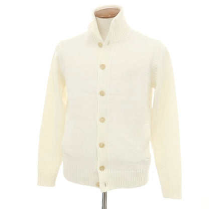 [New] ZANONE CHIOTO Kyoto mid gauge wool stand collar cardigan off white [48] [Condition rank N] [Men&