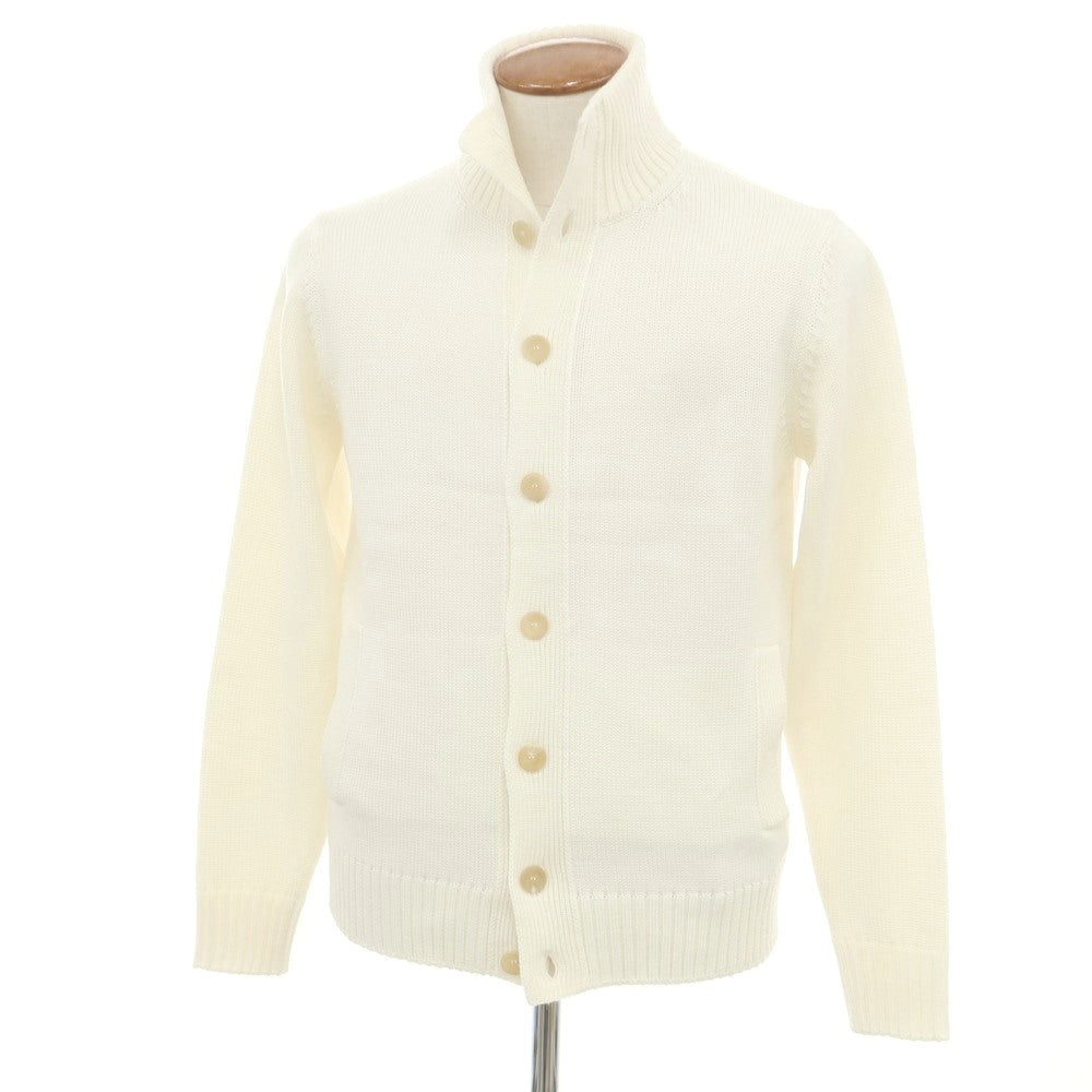 [New Outlet] ZANONE CHIOTO Kyoto Mid-gauge Wool Stand Collar Cardigan Off-white [48] [Condition Rank N-] [Men&