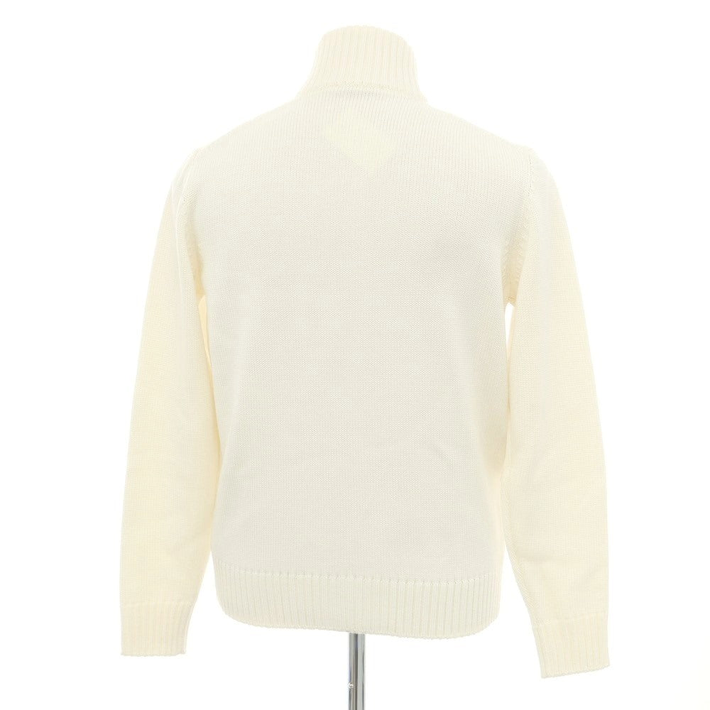 [New] ZANONE CHIOTO Kyoto mid gauge wool stand collar cardigan off white [50] [Condition rank N] [Men&