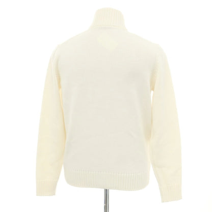 [New] ZANONE CHIOTO Kyoto mid gauge wool stand collar cardigan off white [50] [Condition rank N] [Men&